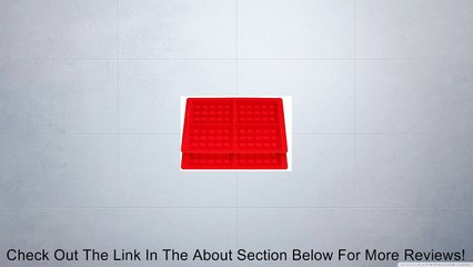 4-Cavity Non-stick Silicone Rectangle Waffle Mold, Red Review