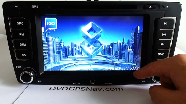 Skoda Octavia/Yeti DVD player with GPS navigation touch screen remote control