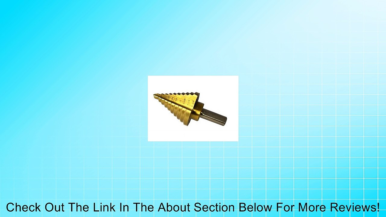 10 Step HSS Titanium Drill Bit 1/4" to 1-3/8" Review