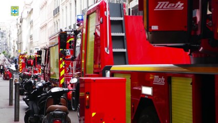 BMPM: FEU DE TOITURE RUE GRIGNAN.