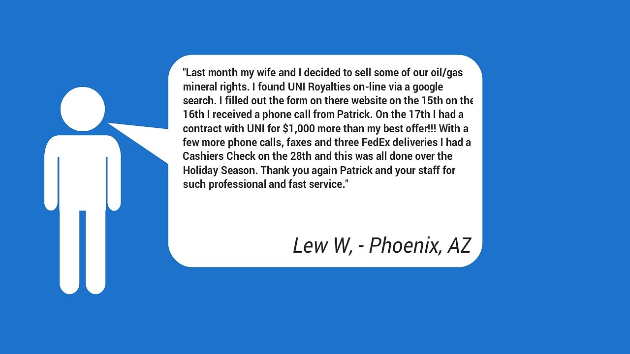 Buying Oil And Gas Royalty Companies Interests Testimonials