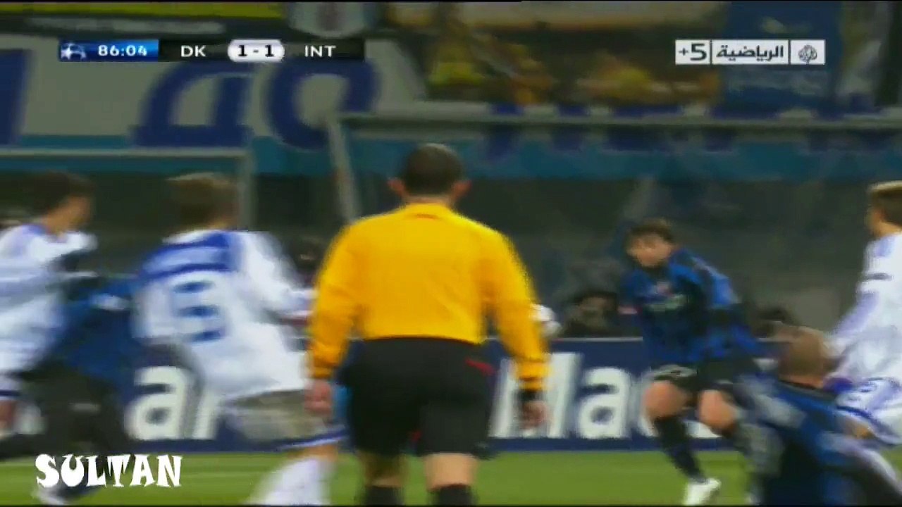 جميع اهداف الانتر في دوري ابطال اوروبا 2010