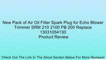 New Pack of Air Oil Filter Spark Plug for Echo Blower Trimmer SRM 210 2100 PB 200 Replace 13031054130 Review