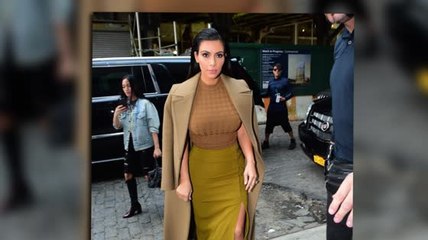 Kim Kardashian Goes Monotone Chic For New York Outing