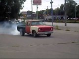 Burnout on  Dodge 440 Big Block Truck Fail