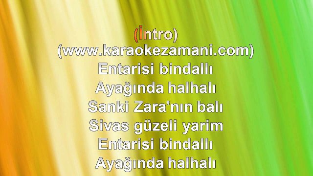 Dilek Özgör - Sivas Güzeli - 2012 TÜRKÇE KARAOKE