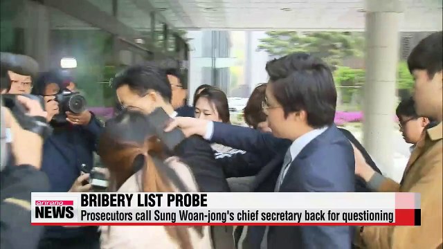 Prosecutors call Sung Woan-jong's chief secretary back for questioning