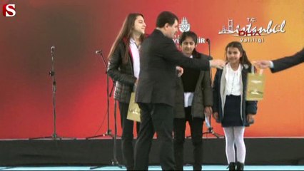 Çocuk şenliğinde Vali Şahin'e ilginç tezahürat