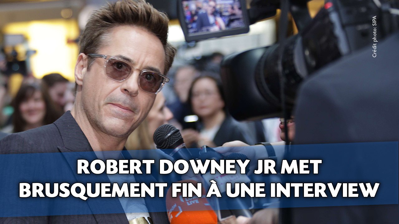 Robert Downey Jr. quitte brusquement une interview