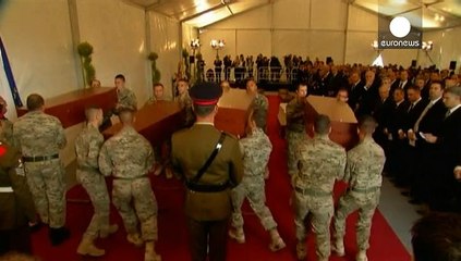 Funerales en Malta de los 24 inmigrantes recuperados del naufragio masivo