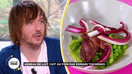 L’agneau de lait cuit au foin et ses légumes verts
