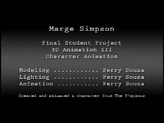 Marge Simpson 3D