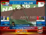 NA-246 MQM supporters burn PTI flag