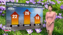 Summery weather in forecast for Friday