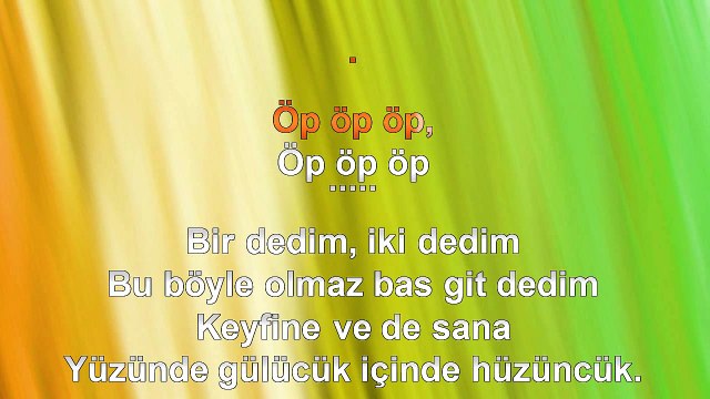 Doğuş - Öp Öp Öp - 2012 TÜRKÇE KARAOKE