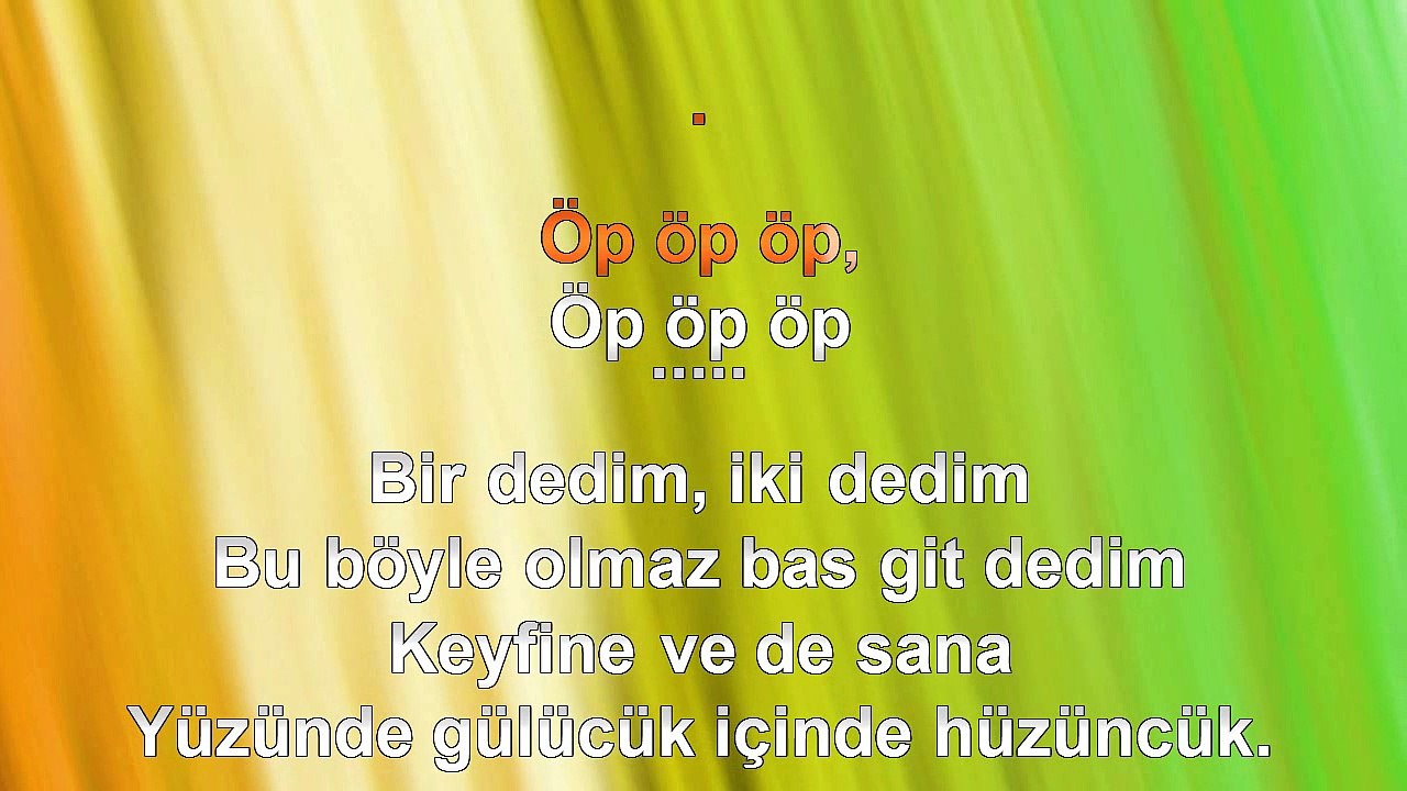 Doğuş - Öp Öp Öp - 2012 TÜRKÇE KARAOKE