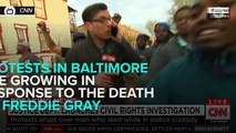 Protester Grabs Mic From Reporter During Baltimore Protests