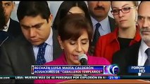 COCOA LUISA MARÍA CALDERÓN RECHAZA VÍNCULOS CON LA TUTA LIDER DE LOS CABALLEROS TEMPLARIOS