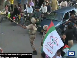 Rangers reaches Karimabad, baton-charge miscreants to curb situation