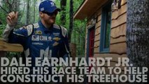 Dale Earnhardt Jr. built a giant treehouse in his yard