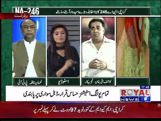 Kashif Bashir Khan on Royal Tv on Karachi NA=246 Election Part-1