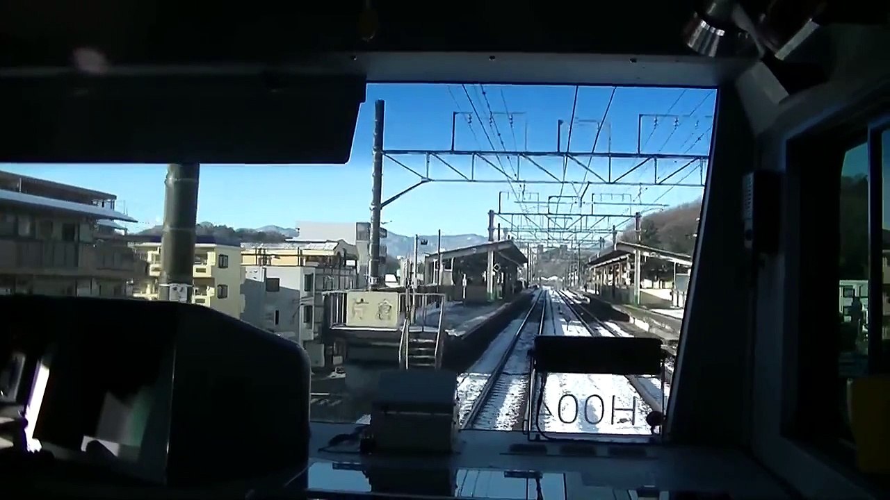 JR横浜線「E233系6000番台」前面展望 八王子～橋本。Japanese train "Yokohama Line" Cab view.