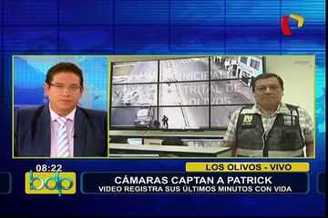 Cámaras de seguridad registraron últimos minutos con vida de Patrick Zapata