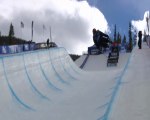 Ski Halfpipe Copper Mountain - Run victorieux de Janina Kuzma