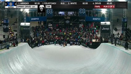 X Games - Snowboard Superpipe Finale :Médaille d'or pour Danny Davis