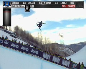 X Games Ski Superpipe Hommes - 2ème place de Kevin Rolland