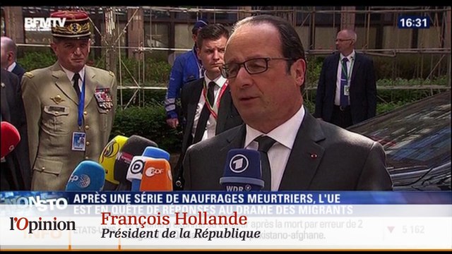 Migrants : François Hollande veut d'abord réparer les erreurs d'hier en Libye