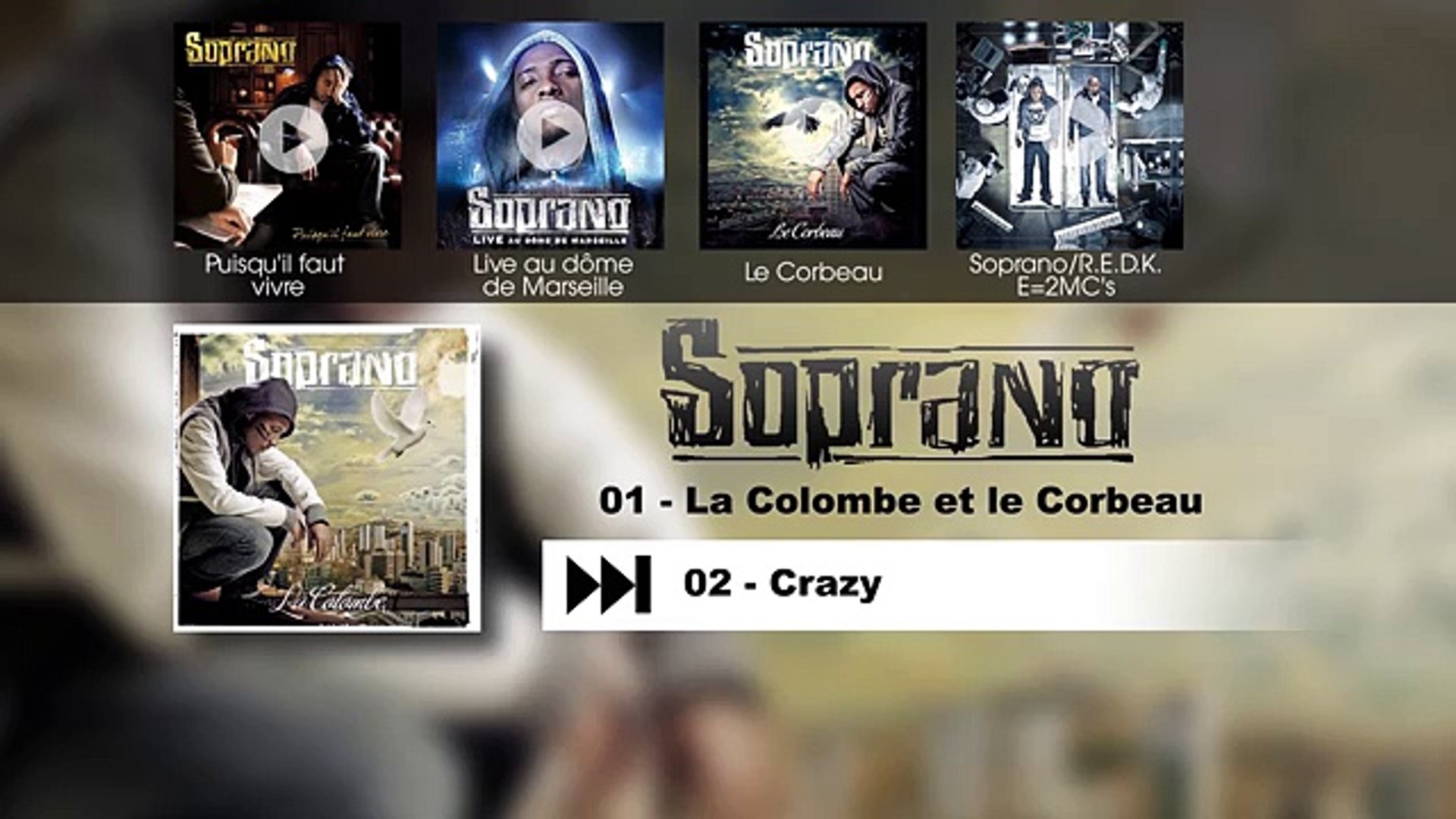 SOPRANO - LA COLOMBE ET LE CORBEAU (AUDIO OFFICIEL) - Vidéo Dailymotion