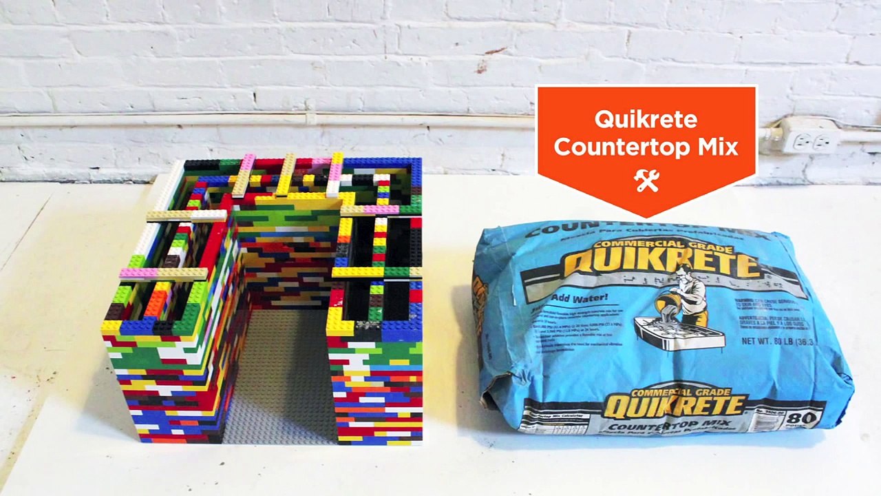 Comment fabriquer une table basse avec des LEGO et du béton