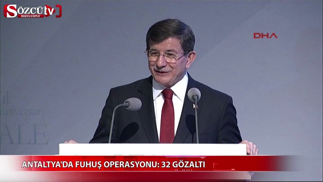 Davutoğlu barış zirvesi oturumunda konuştu