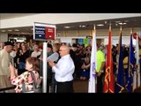 WWII Vets with Honor Flight spontaneously cheered by travelers at Reagan National