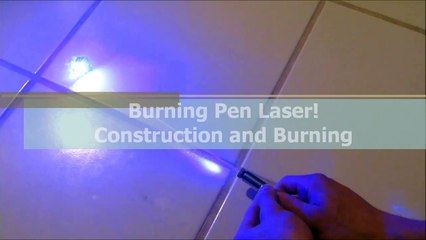 DIY: Burning Blue Laser Pen!! Step by Step Construction and Burning Demo!