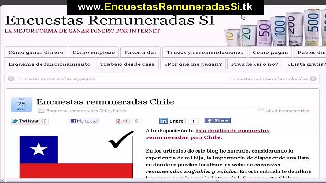 Gana Dinero con Encuestas Remuneradas - Encuestas Remuneradas Chile