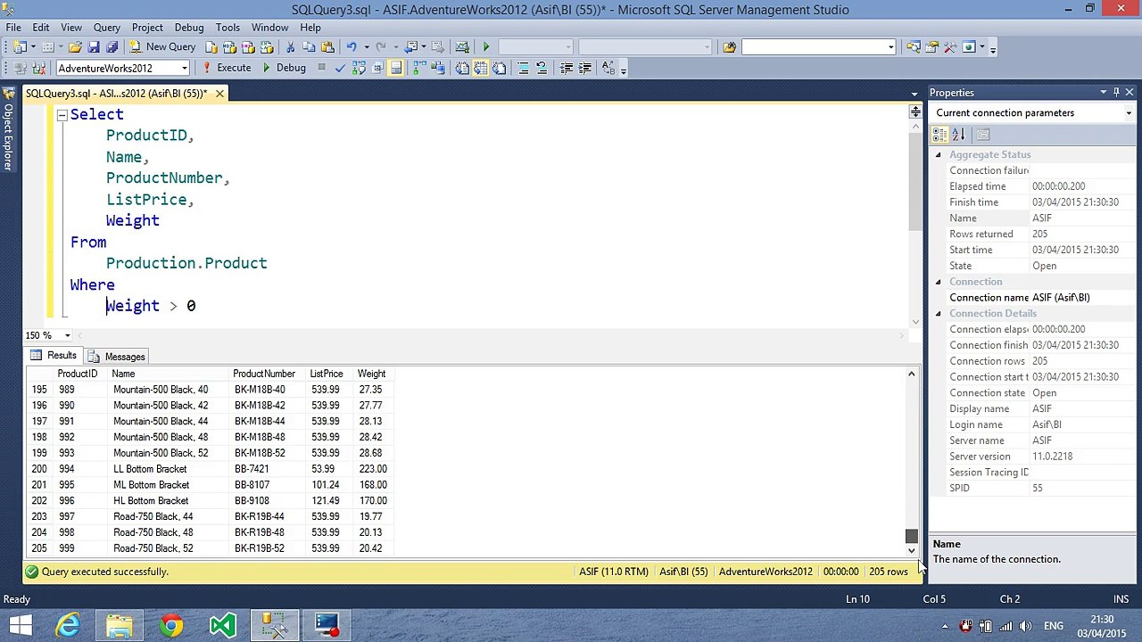 Microsoft BI crash course in Urdu/Hindi Part-4 - SQL Filtering and NULL values