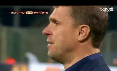 fiorentina v. dynamo kyiv Yarmolenko great skill and chance