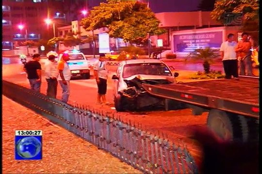 Accidentes vehiculares en la avenida Juan Tanca Marengo