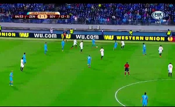 zenit-sevilla Rondon second big chance after Beto another mistake