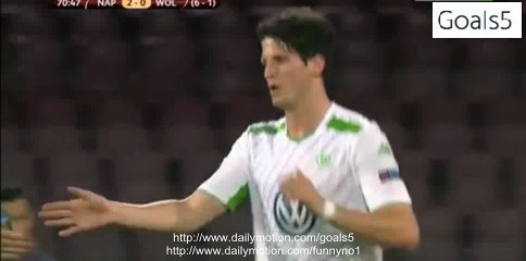 Timm Klose Goal Napoli 2 - 1 Wolfsburg Europa League 23-4-2015