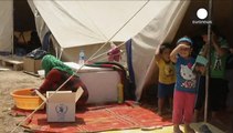 بازدید هیئت سازمان ملل از اردوگاههای آوارگان گریخته از رمادی
