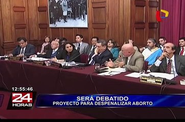 Congreso debate proyecto de ley para despenalizar el aborto
