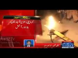 MQM Workers Burned PTI Election Symbol