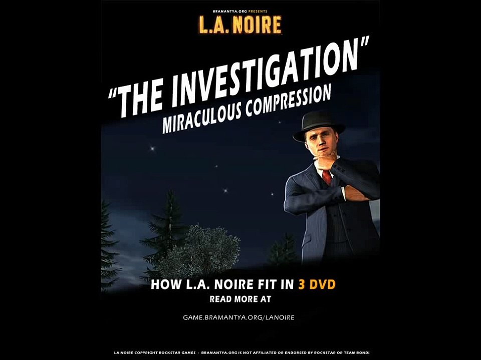 LA Noire Full title music (main theme) 9 minutes - Missing from OST / Soundtrack