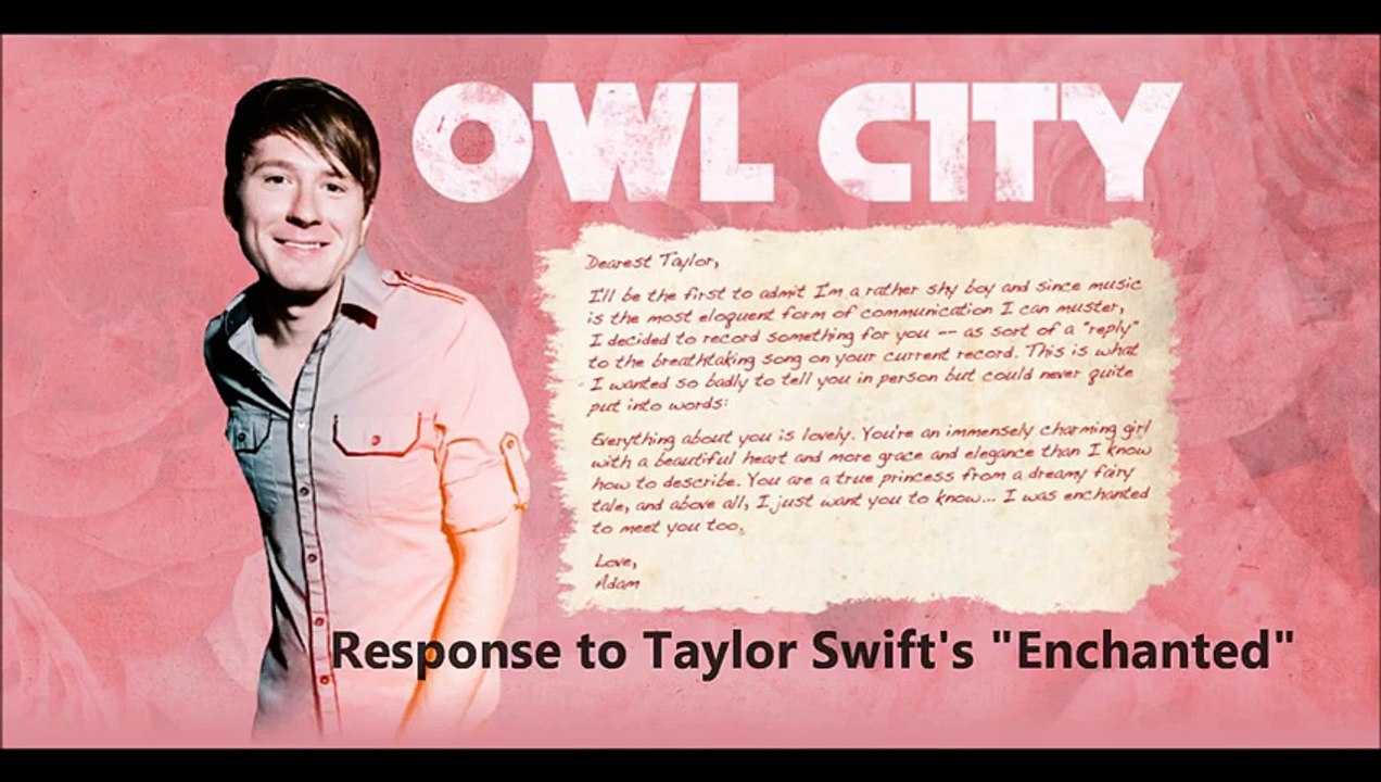 Owl City - Enchanted [Lyrics] by Taylor Swift