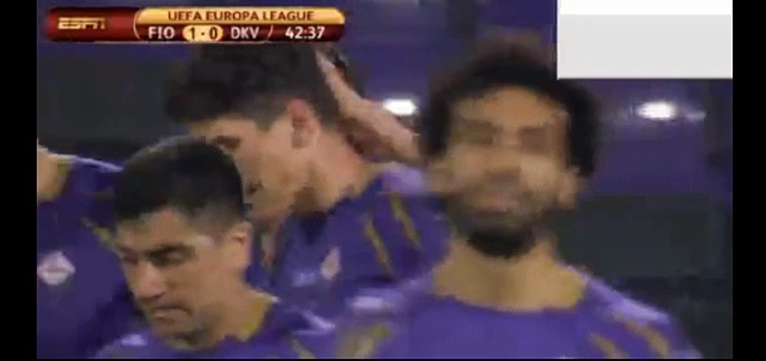 Mario Gomez 1:0 goal - ACF Fiorentina vs FC Dinamo Kiev - Europa League 23/04/2015