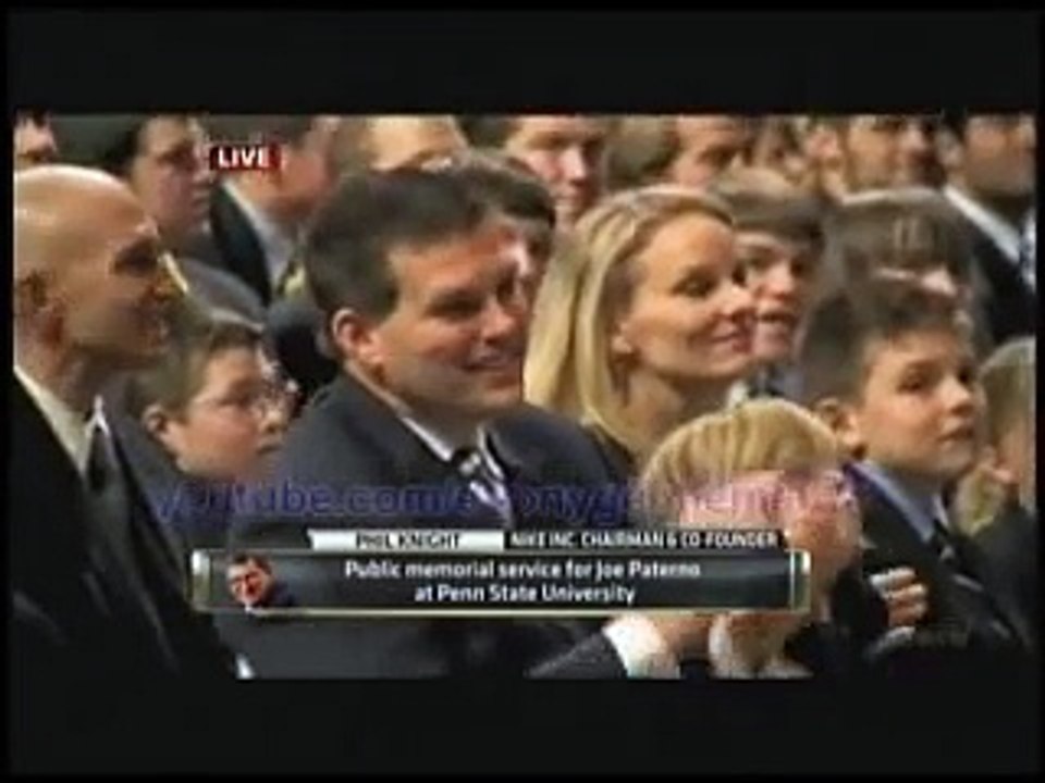 Nike CEO Phil Knight speech at Joe Paterno Memorial 1-26-2012