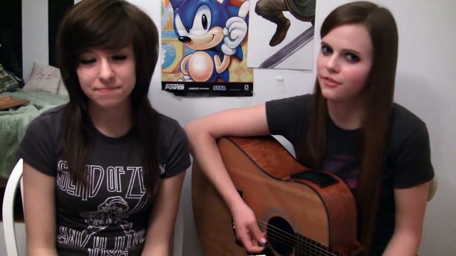 Tiffany and Christina singing Break Your Heart by Taio Cruz